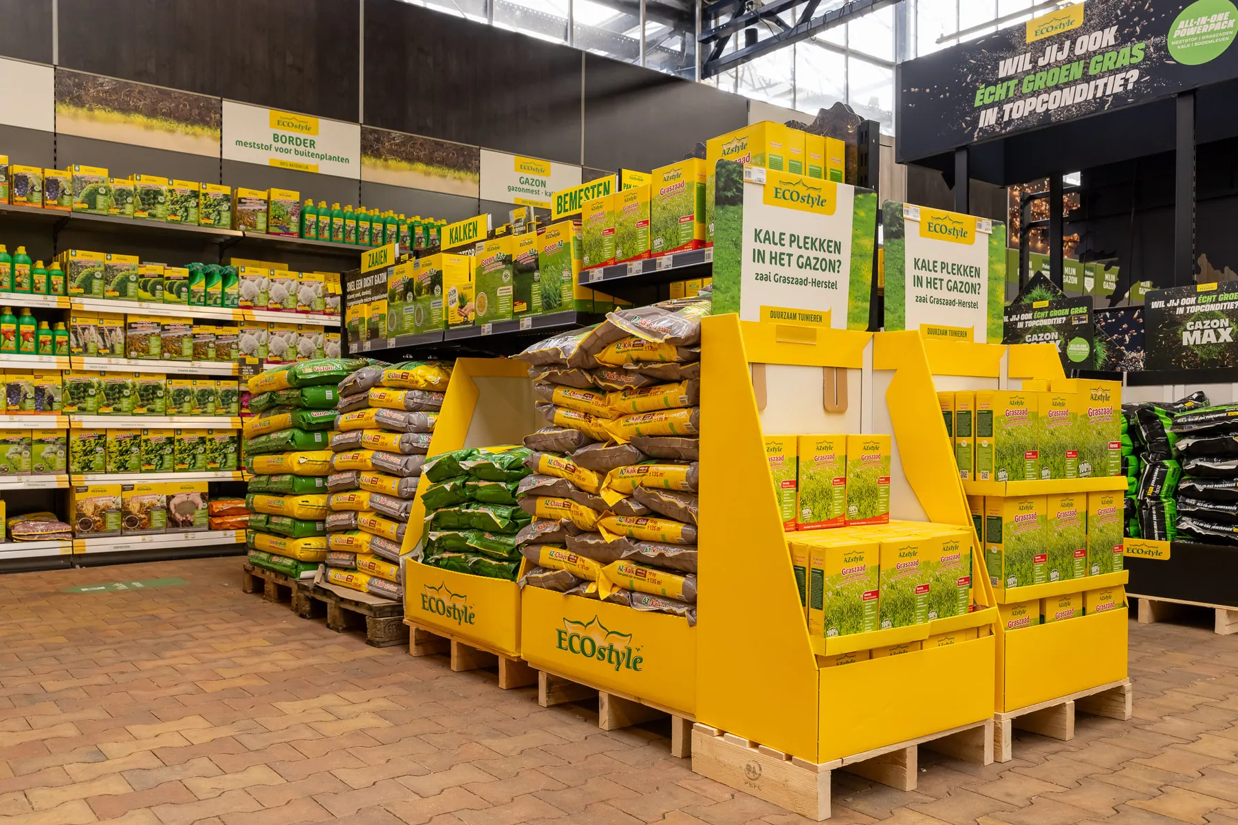 ECOstyle-eiland in het tuincentrum
